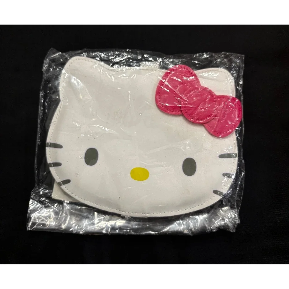 Sanrio Hello Kitty Name Holder ID Badge Case White Pink Bow 39147 Japan NIP